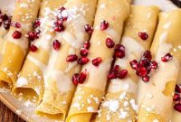 Festive Eggnog Crepes