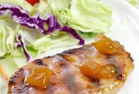 Tangy Peach Glazed Pork Chops