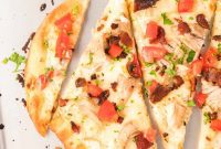 Chicken Bacon Ranch Naan Flatbread