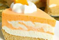 Velvety Orange Creamsicle No-Bake Cheesecake