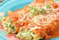 Creamy Spinach Ricotta Manicotti