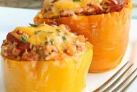 Cozy Slow Cooked Stuffed Peppers