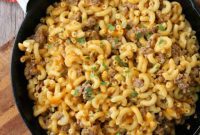 One-Pot Cheesy Beef Mac