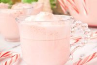 Minty Holiday Eggnog Punch