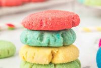 Rainbow Jello Cookies