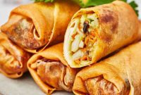 Crispy Air-Fried Vegetable Rolls