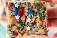 Patriotic Crispy Rice Squares
