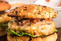 Explosive Bang-Bang Chicken Burgers