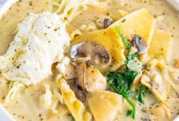 Creamy Chicken Lasagna Soup
