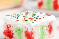 Festive Surprise Poke Cake