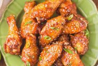 Sticky Honey Sriracha Wings
