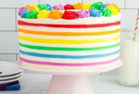 Kaleidoscope Stripe Celebration Cake