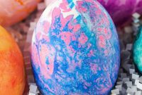 Watercolor Tissue Paper Easter Eggs
