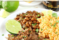 Authentic Mexican Pot Roast with Borracho Beans