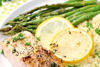 One-Pan Lemon Garlic Herb Salmon with Asparagus