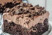 Sinfully Rich Chocolate Poke Cake
