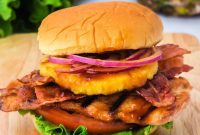 Pineapple Kissed Grilled Chicken Sandwiches