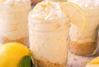 Zesty No-Bake Lemon Cheesecake Jars
