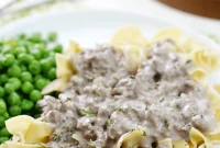 Creamy Ground Beef Stroganoff