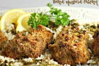 Zesty Mustard Chicken with Lemony Caper Rice
