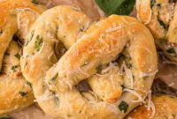 Savory Spinach Artichoke Pretzels