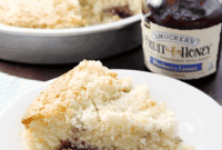 Bright Lemon Blueberry Streusel Coffee Cake