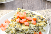 Gluten Free Spinach Quiche