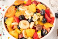 Vibrant Fruit Mosaic with Zesty Honey Glaze