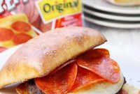 Italian Pepperoni Feast Burger with Hormel