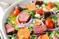 Hearty Steak and Pungent Blue Cheese Salad
