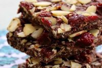 Decadent Dark Cherry Almond Crunch Bars