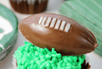 Stuffed OREO Cookie Ball Game Day Cupcakes