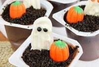 Haunted Graveyard Pudding Cups