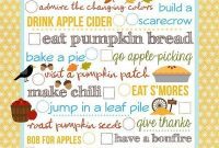 Free Printable Fall Bucket List 8×10