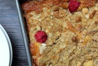 Raspberry White Chocolate Streusel Cake