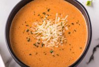 Creamy Slow Cooker Italian Parmesan Tomato Soup