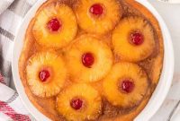 Golden Caramel Pineapple Cake
