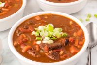 Hearty Southwestern Beef, Bean & Barley Soup
