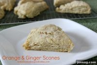 Zesty Orange Ginger Scones