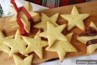 Golden Cornmeal Stars with Zesty Orange Glaze