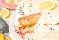 Whimsical Lemon Sprinkle Cake