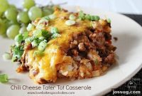 Loaded Chili Cheese Tater Tot Bake