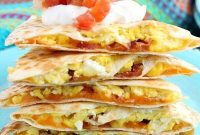Savory Bacon Egg and Cheese Quesadillas