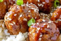 Sweet & Sticky Asian Meatball Bites
