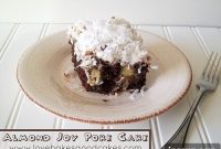 Decadent Chocolate Coconut Almond Poke Cake