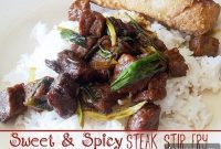 Sticky Sweet and Spicy Steak Stir Fry