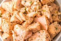 Golden Air Fryer Salmon Bites