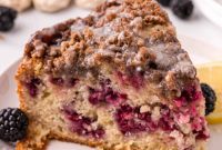 Zesty Lemon Blackberry Coffee Cake