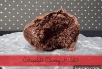 Rich Cherry Chocolate Cake Bites