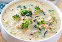 Hearty Chicken Broccoli Wild Rice Soup